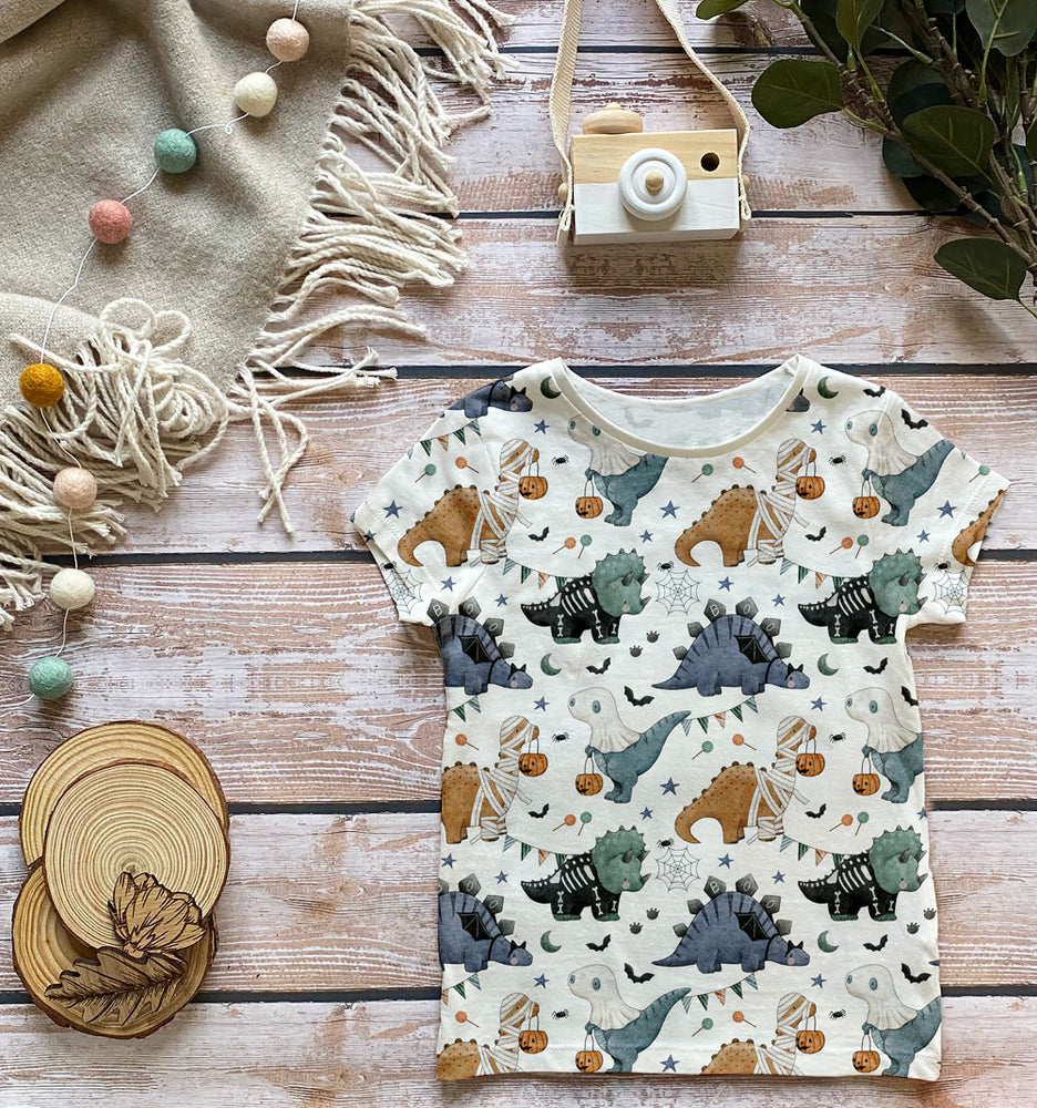 Dino Halloween Party Organic Jersey