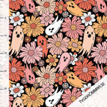 Flowers N Ghost Pink Organic Jersey