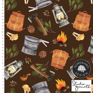 Forest Adventure Brown Organic Jersey
