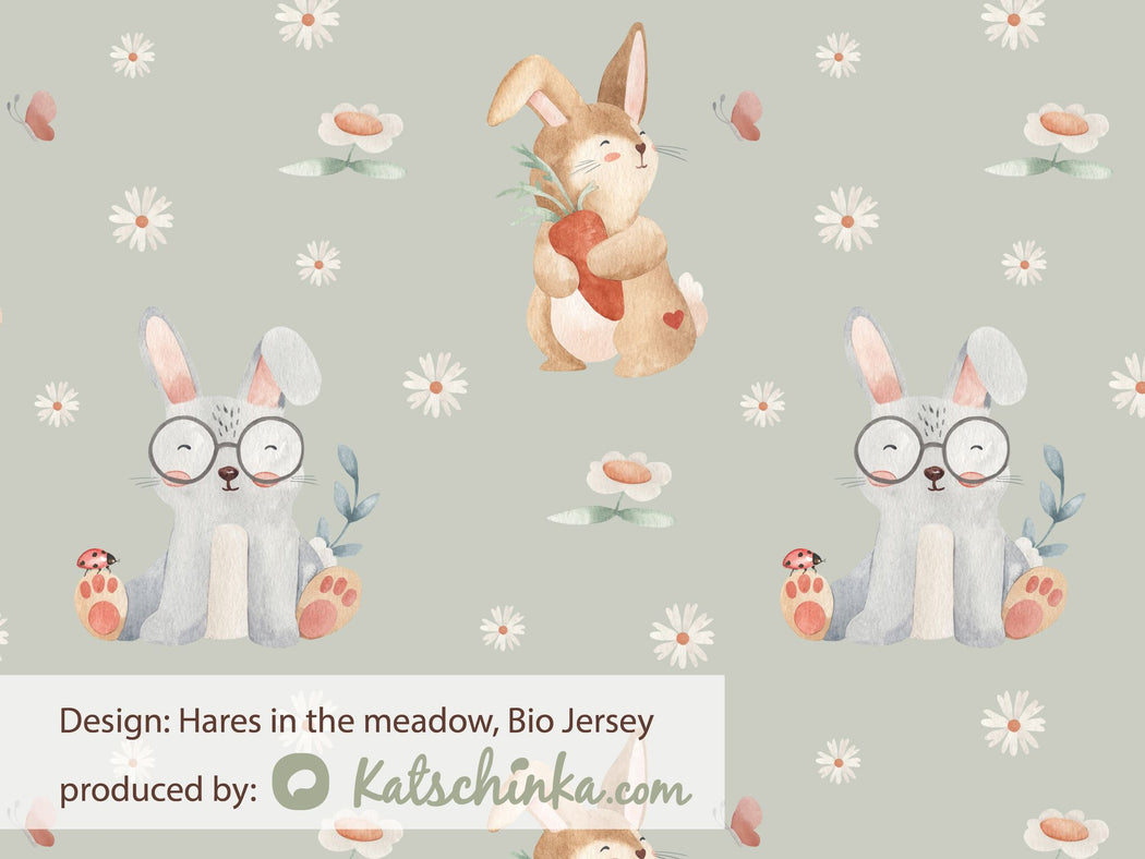 Hares in the Meadow Organic Jersey