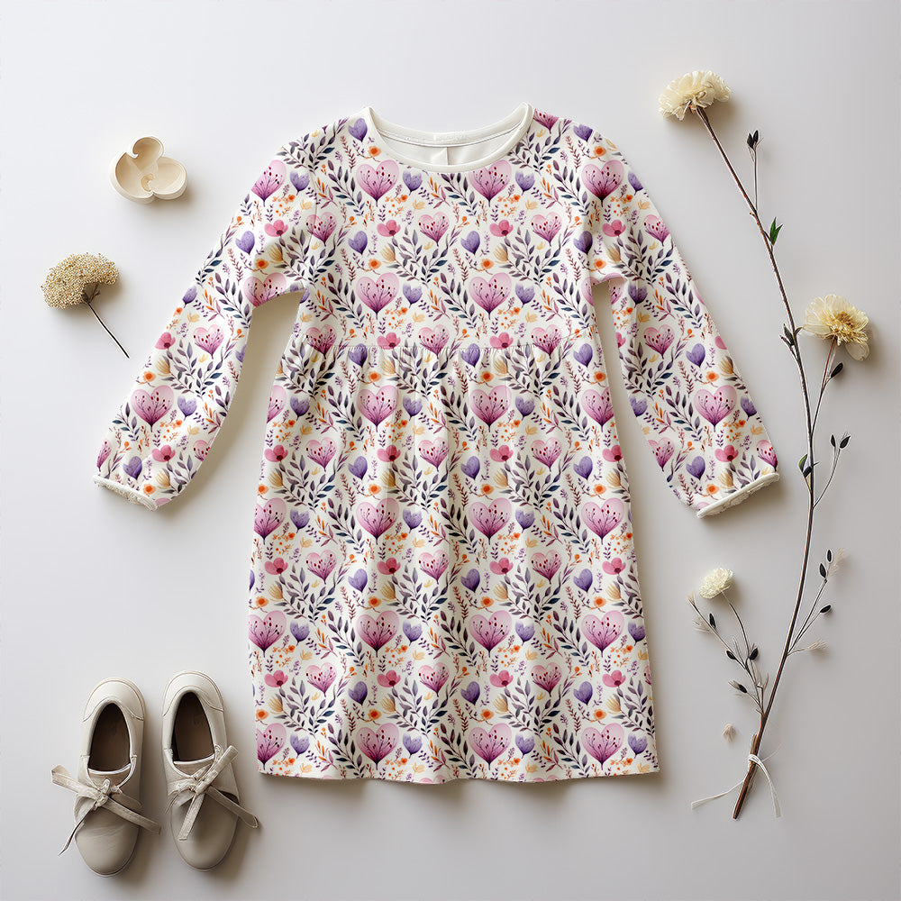 Heart Floral Organic Jersey