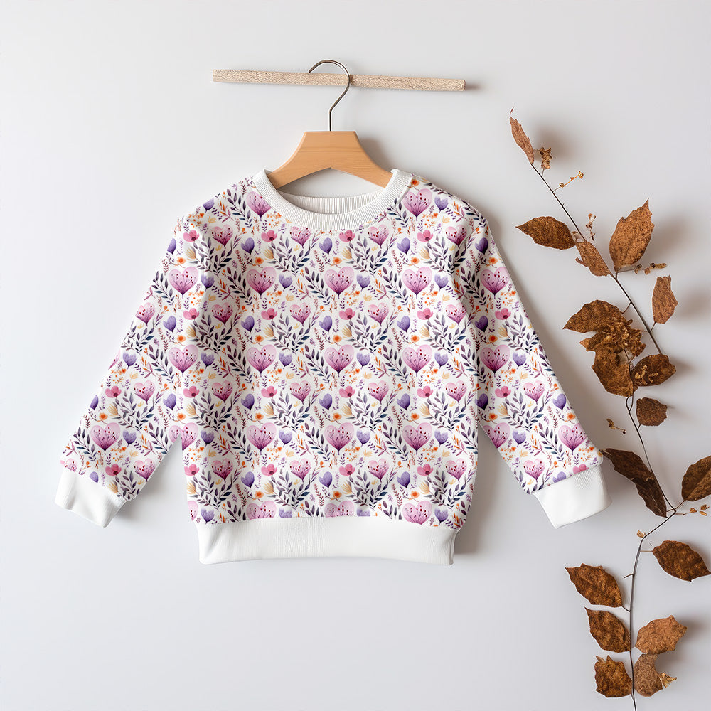Heart Floral Organic Jersey