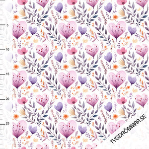 Heart Floral Organic Jersey