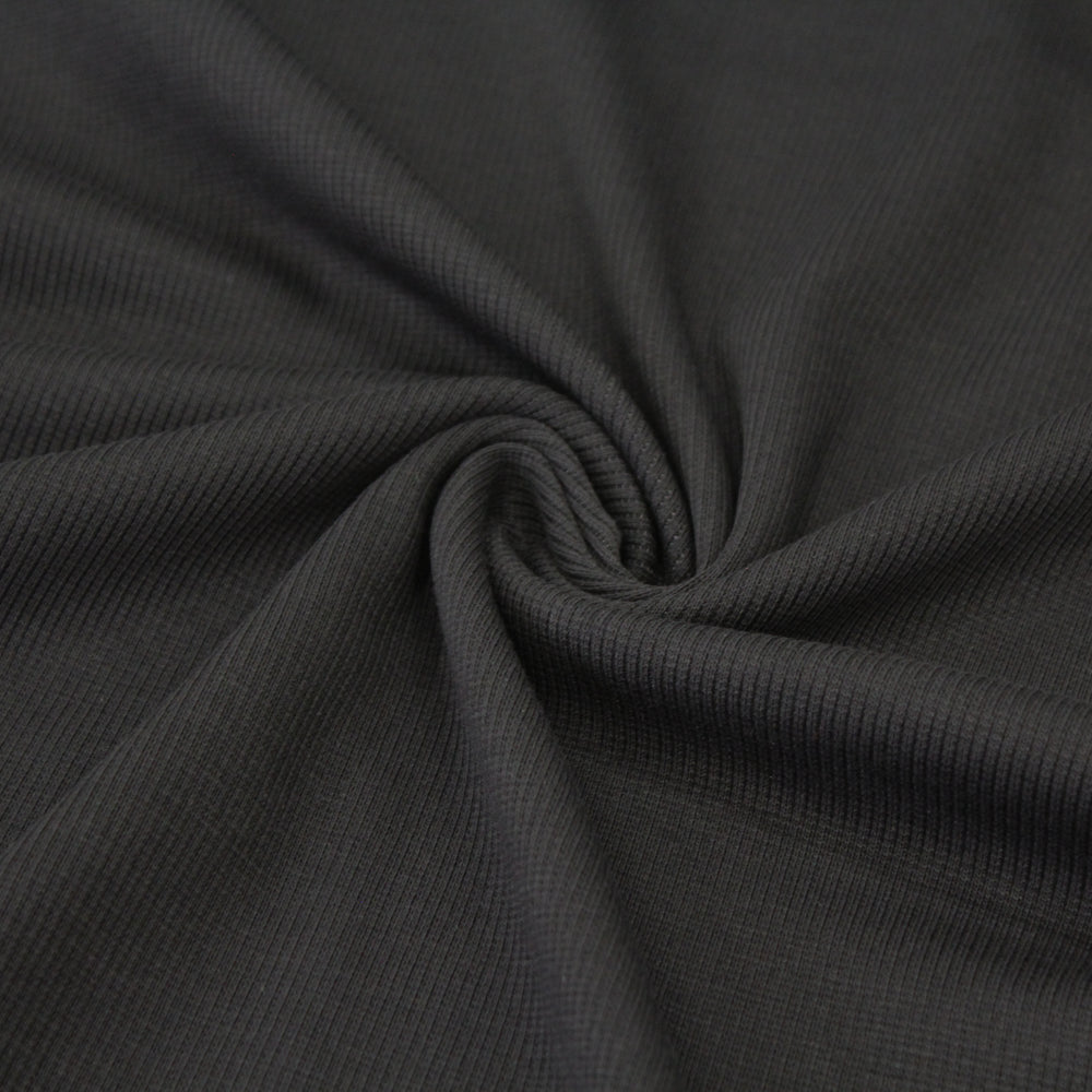 Black Rib Jersey 2x1