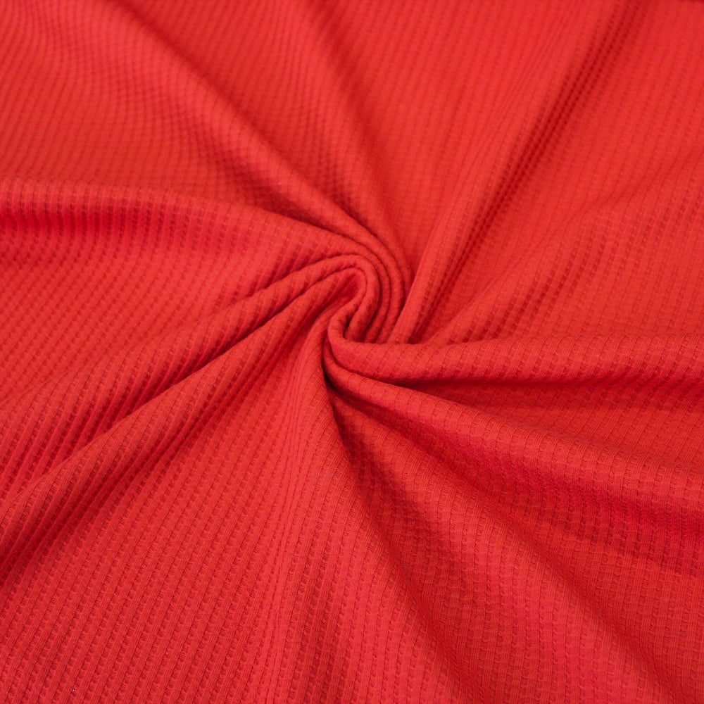 Red Waffle Knit MID