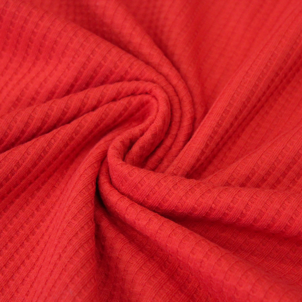 Red Waffle Knit MID