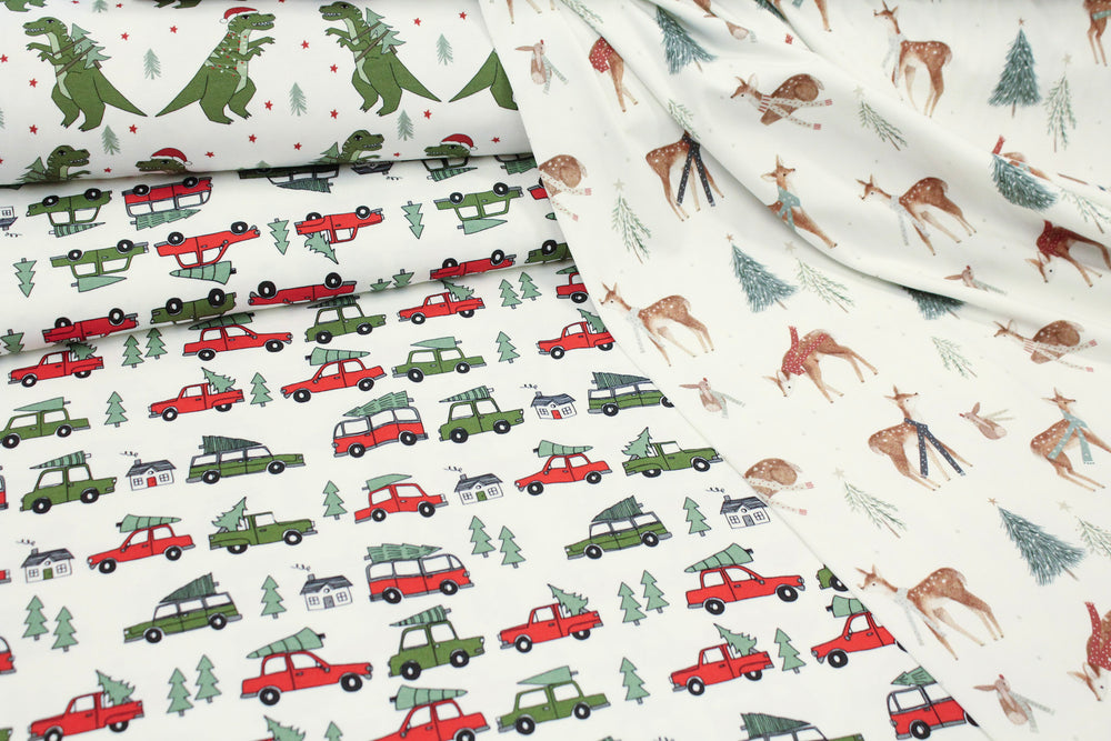 Christmas Cars Organic Jersey