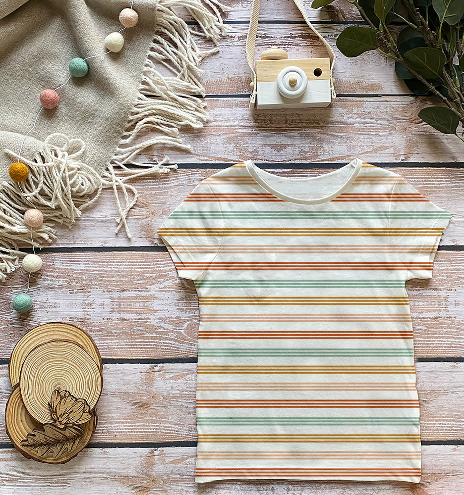 Multi Stripes Organic Jersey