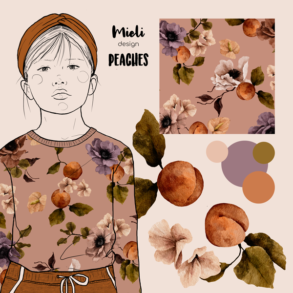 
            
                Load image into Gallery viewer, Peaches Organic French Terry
            
        
