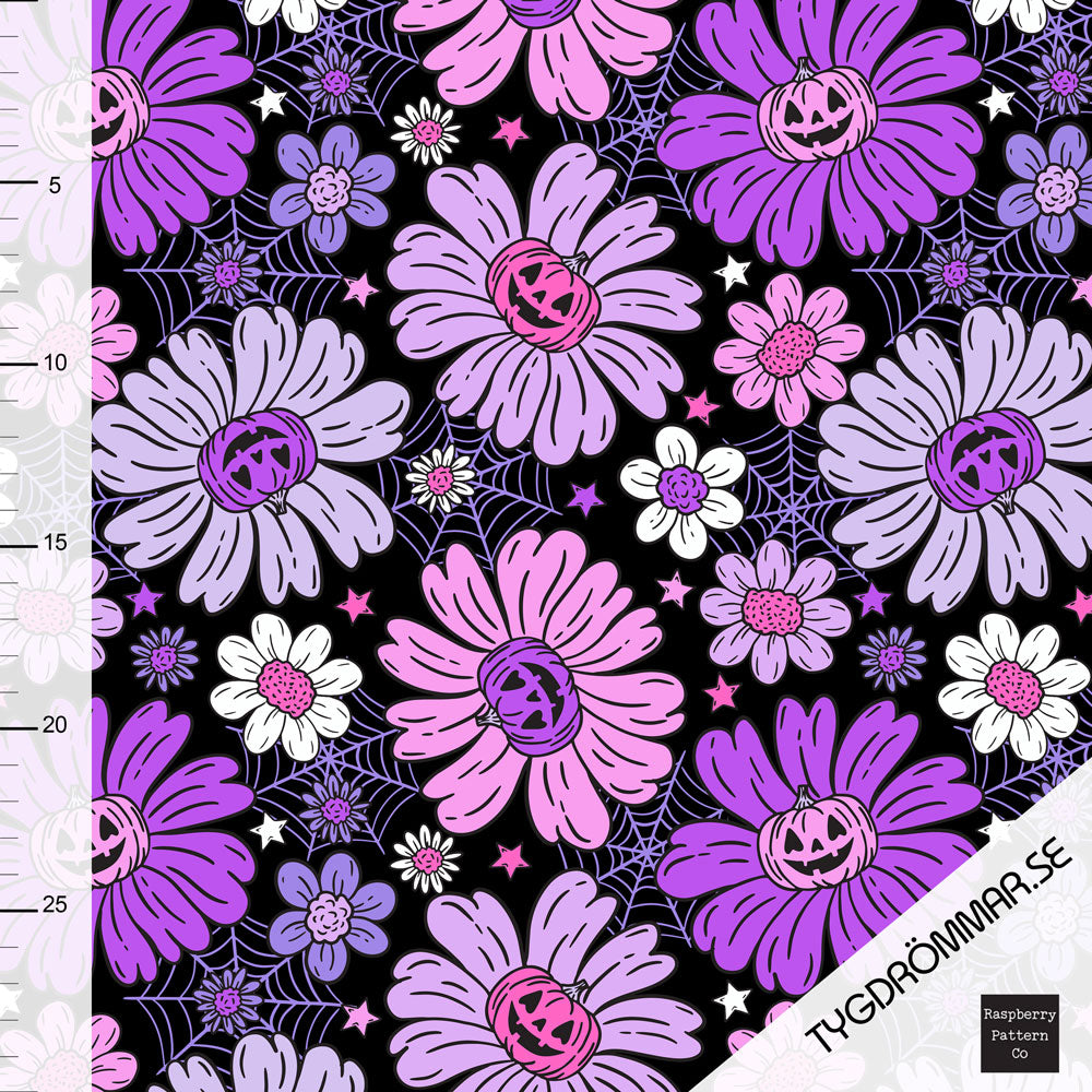 Pumpkin Flowers Purple Organic Jersey