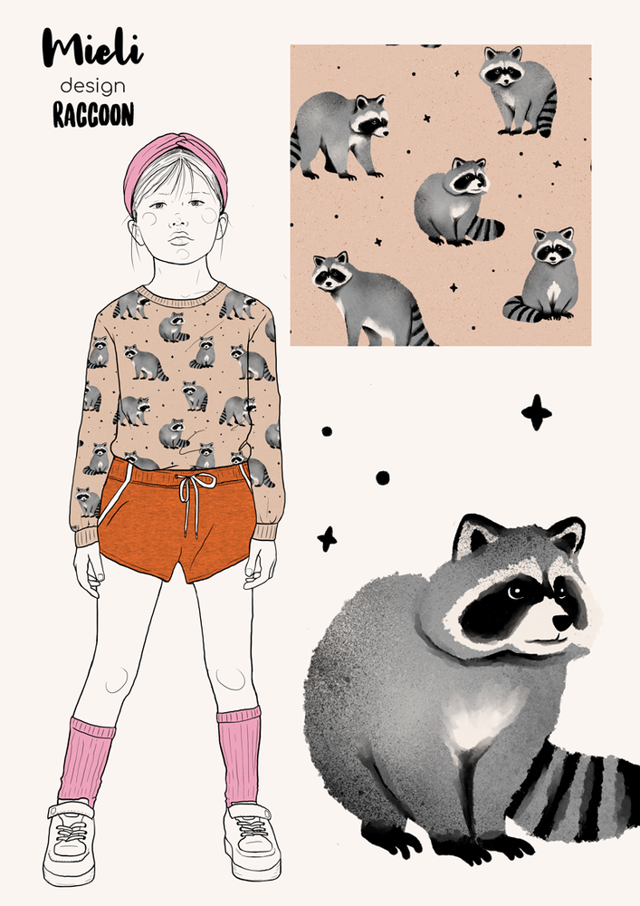 Raccoon Organic French Terry