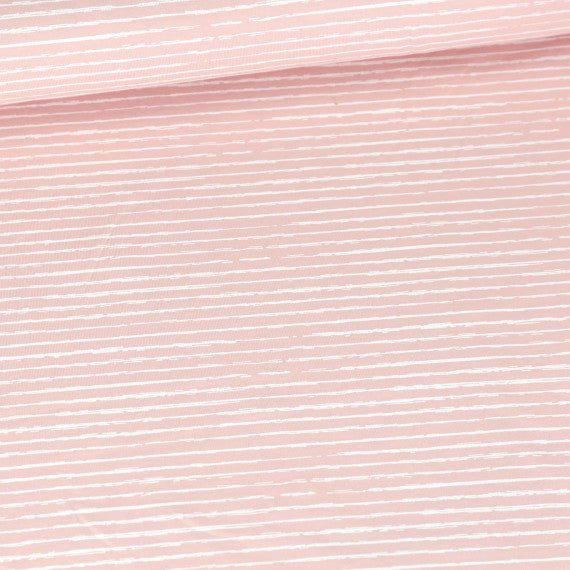 Sketchy Stripes Light Pink Jersey