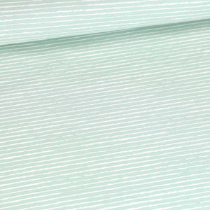 Sketchy Stripes Pastel Mint Jersey