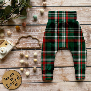 Small Plaid Green Organic Jersey