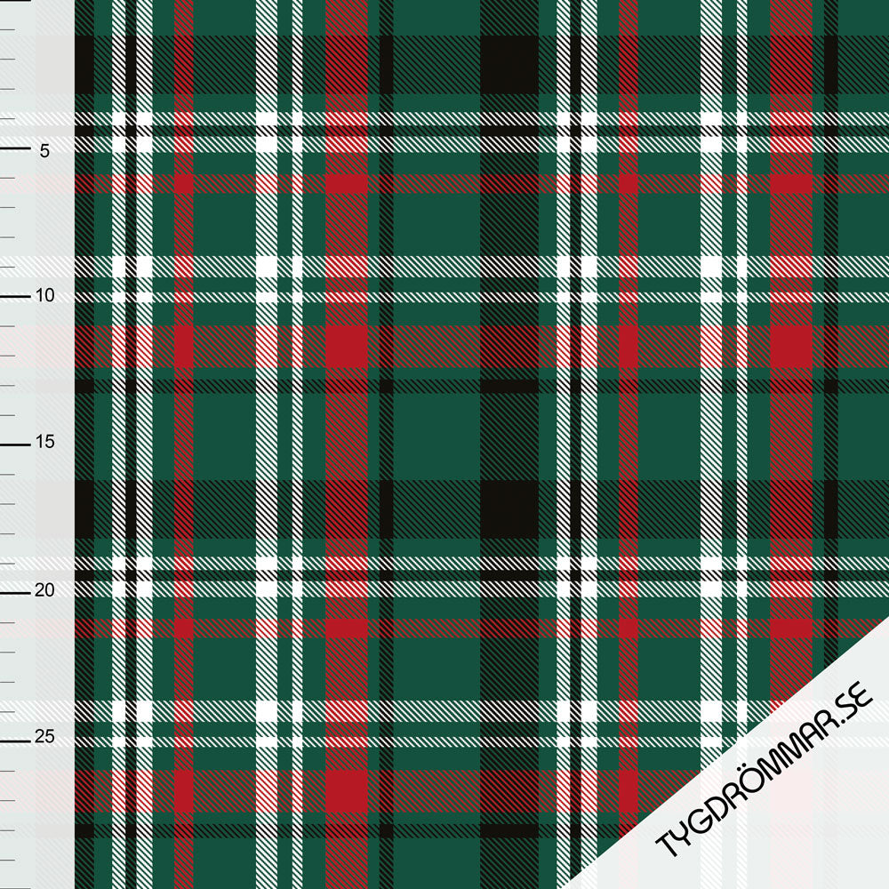 Small Plaid Green Organic Jersey