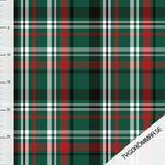 Small Plaid Green Organic Jersey