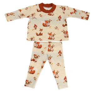 Abby&Me Spring Fox Organic French Terry, Cream
