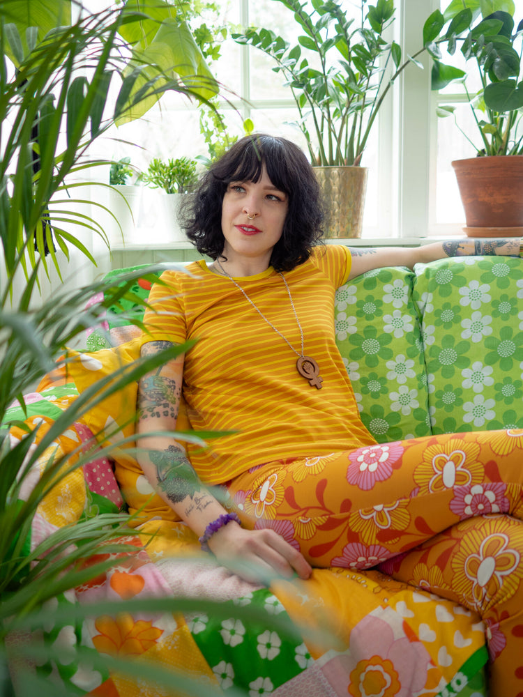 Stripes Orange Organic Jersey