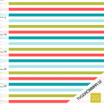 Stripes Turquoise Organic Jersey