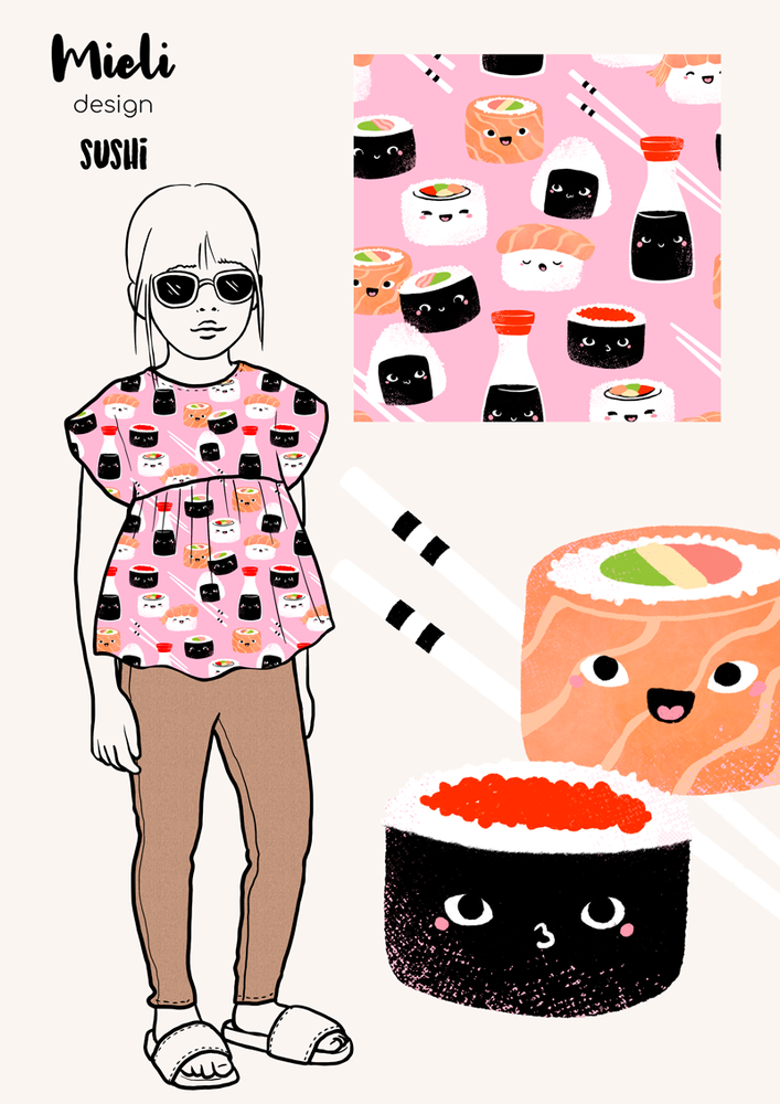 Sushi Organic French Terry