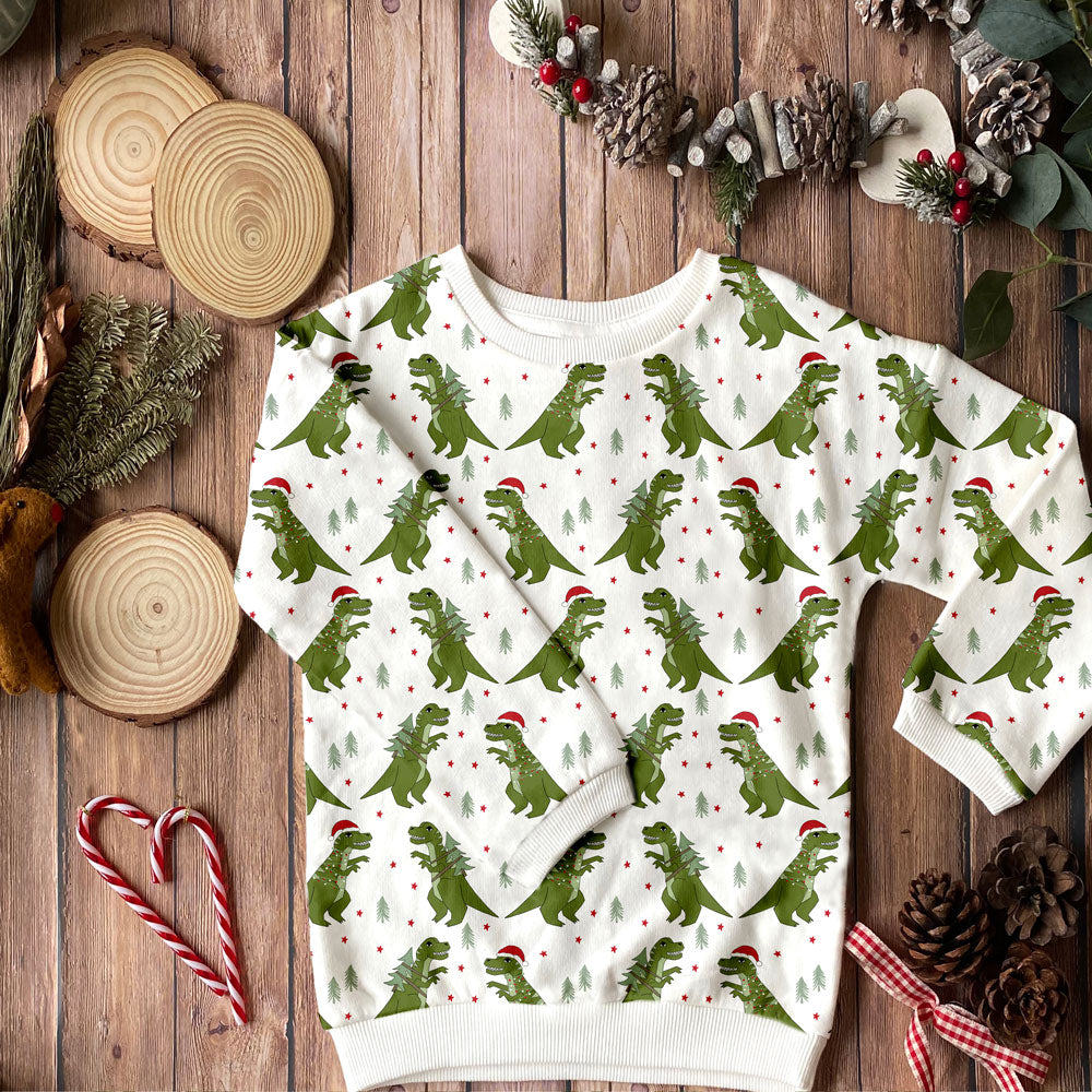 T Rex Santa Organic Jersey