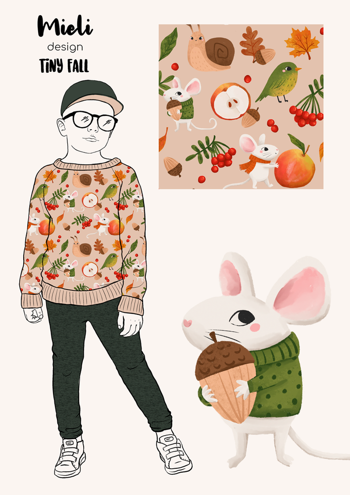 Tiny Fall Organic French Terry