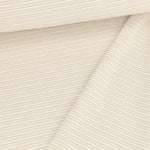 Yarn Dyed Stripes Beige Organic French Terry