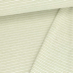 Yarn Dyed Stripes Green Organic French Terry
