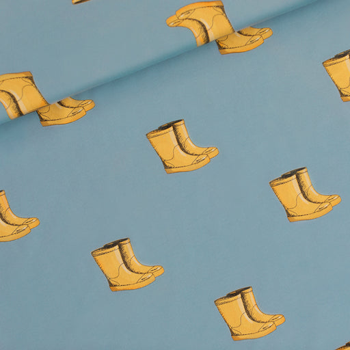 Wellies French Terry, Citadel Blue