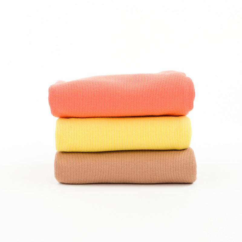 Rib Knit, Persimmon Orange