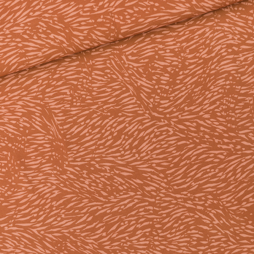 Flecks Woven Viscose, Amber Brown