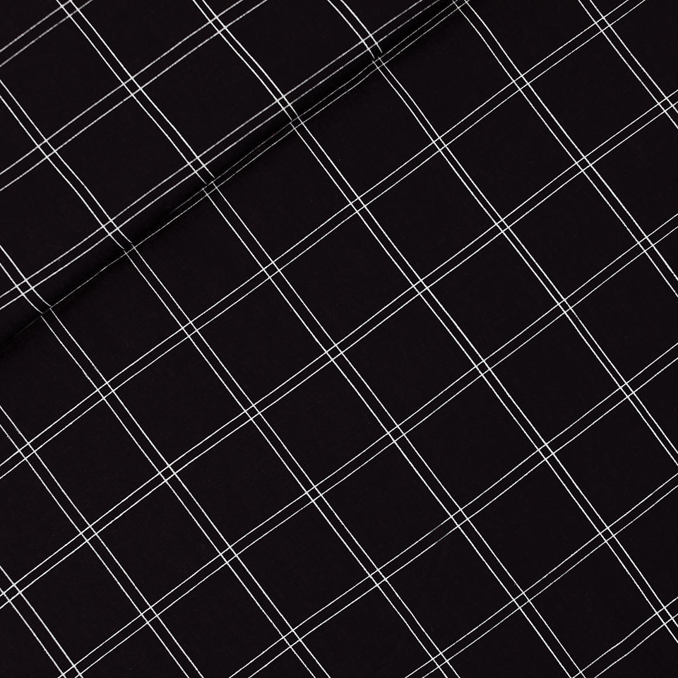 Double Grid French Terry, Black