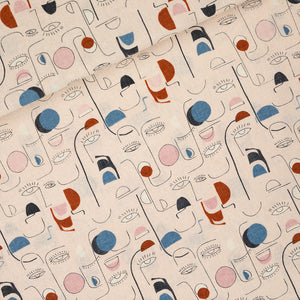 Villagers Linen Viscose, Slightly Beige