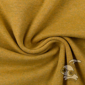 Melange Mustard Ribbing, 240 gsm