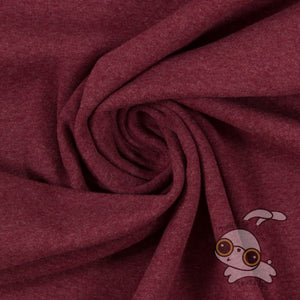 Melange Bordeaux Ribbing, 240 gsm