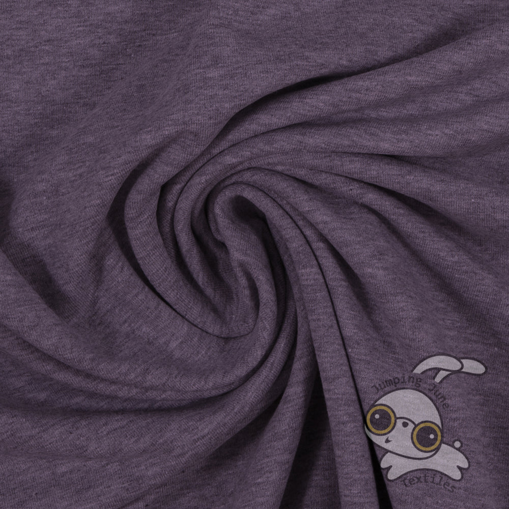 Melange Plum Sweatshirt Fleece