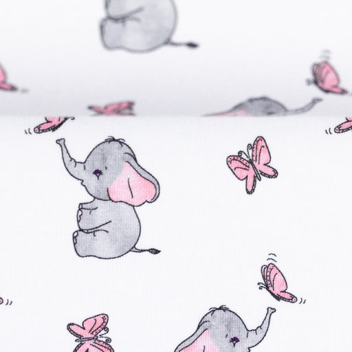 Elephants and Butterflies Jersey, White
