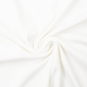 Off White Ribbed Knit