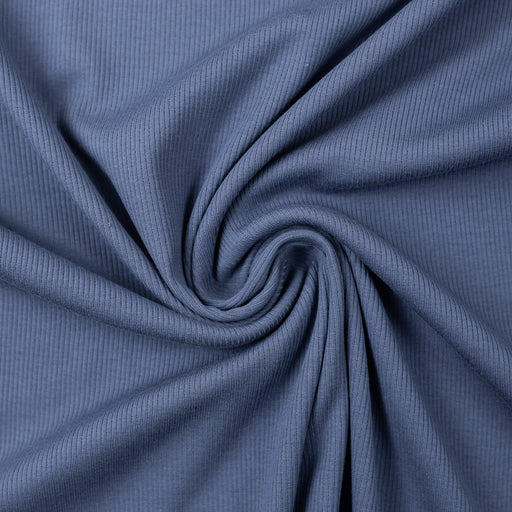 Denim Blue Ribbed Knit