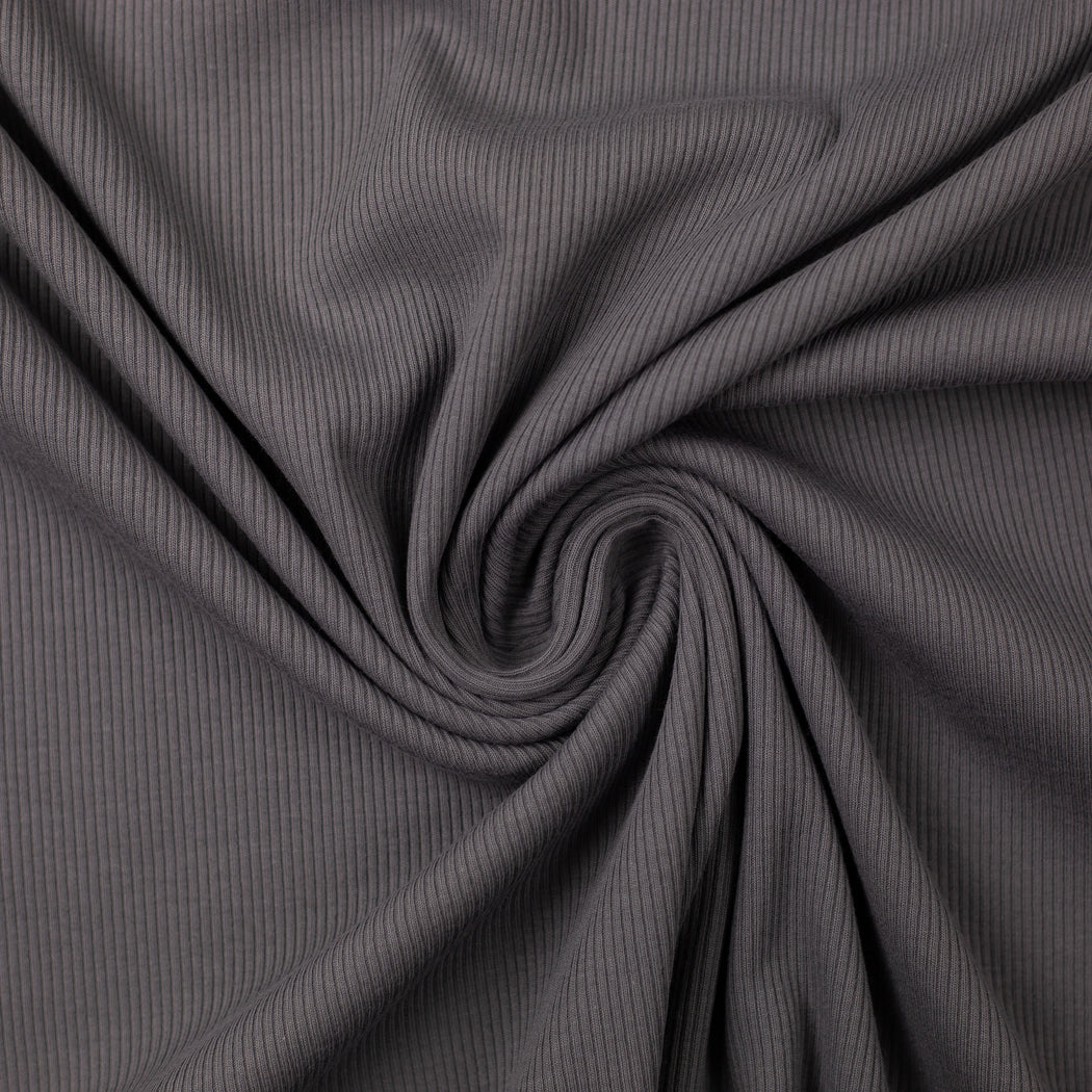 Medium Gray Ribbed Knit