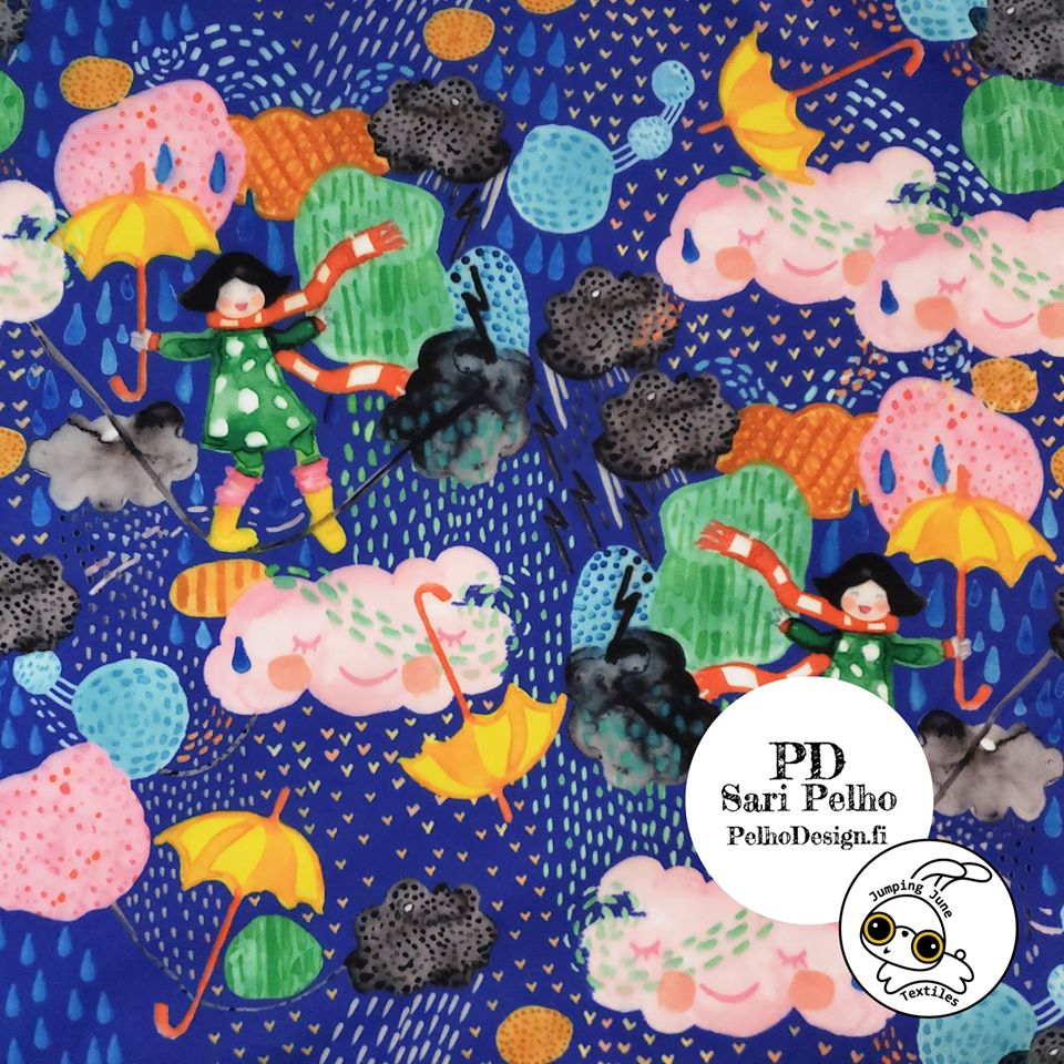 Dancing In The Rain Softshell, Indigo