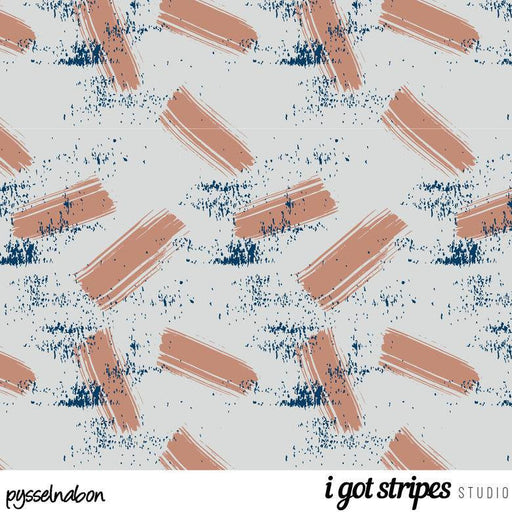 Blush Strokes Stretch French Terry by Pysselnabon
