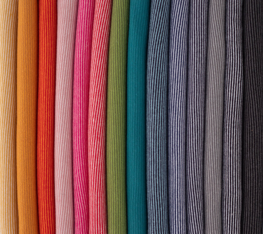 Micro 1 mm Stripes Jersey, Two Tone Pink