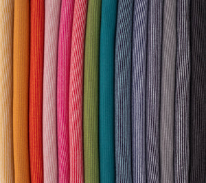 Micro 1 mm Stripes Jersey, Red-Orange