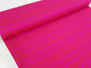 Zigzag Stars Organic Jersey, Hot Pink by Nygarda Textiles