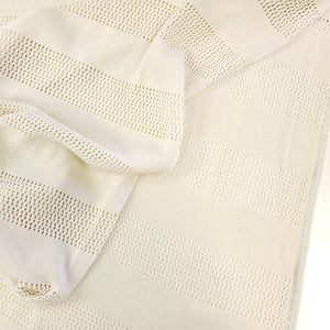 Bliss Stripe Knitty Organic Jacquard, Col 2: A17 Off White