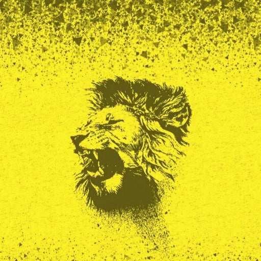 Wild Animal Lion Organic Stretch French Terry RAPPORT, Neon
