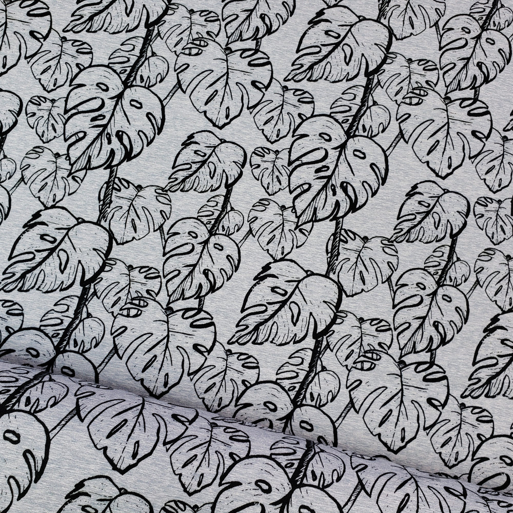 Liske Monstera Stretch French Terry