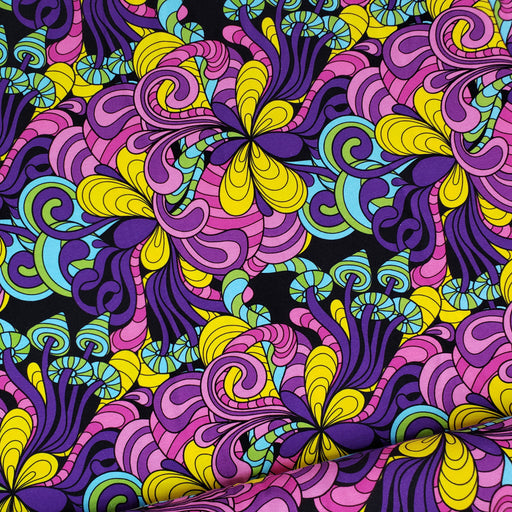 Mushroom Bonanza Organic Jersey, Yellow-Purple