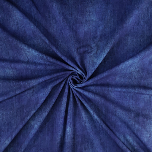 Denim-Look Jersey, Cobalt